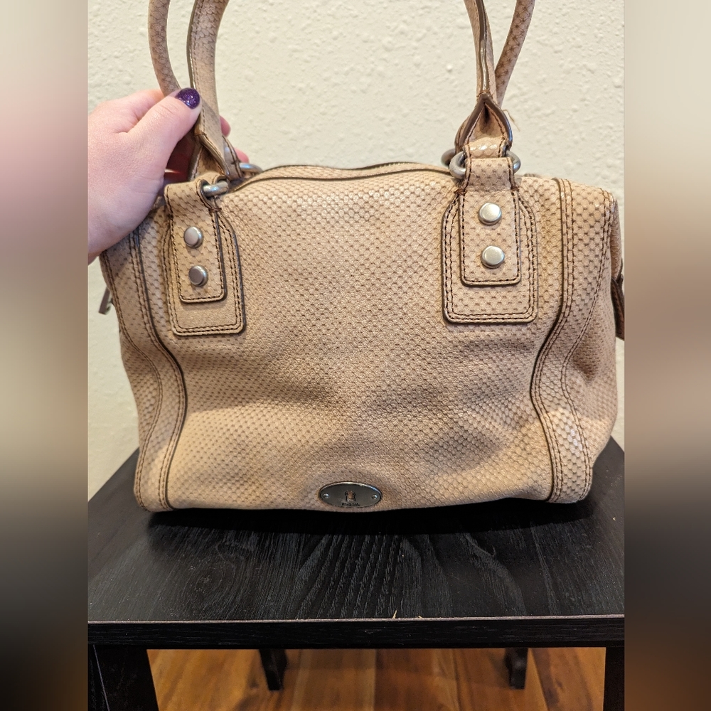 Fossil Leather Handbag